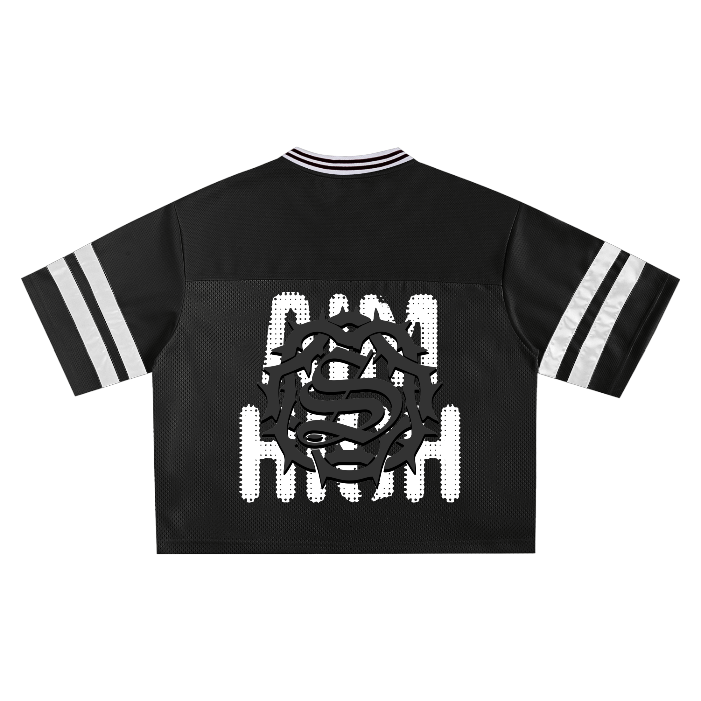 Super High Quality JesusCrown Taped Mesh Tee